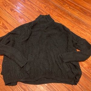Ann Taylor Loft black turtleneck sweater
